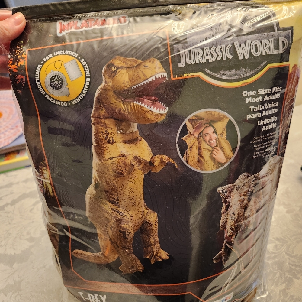 Jurassic World Dinosaur T Rex Inflatble Costume